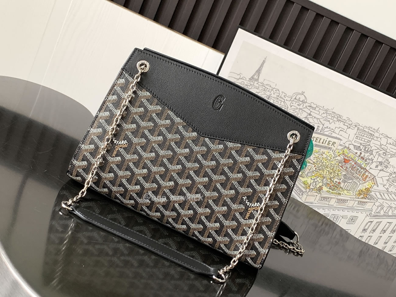 Goyard Rouette Small Hard Version 18 Cm X 9 Cm X 25.5 Cm (13) - newkick.vip